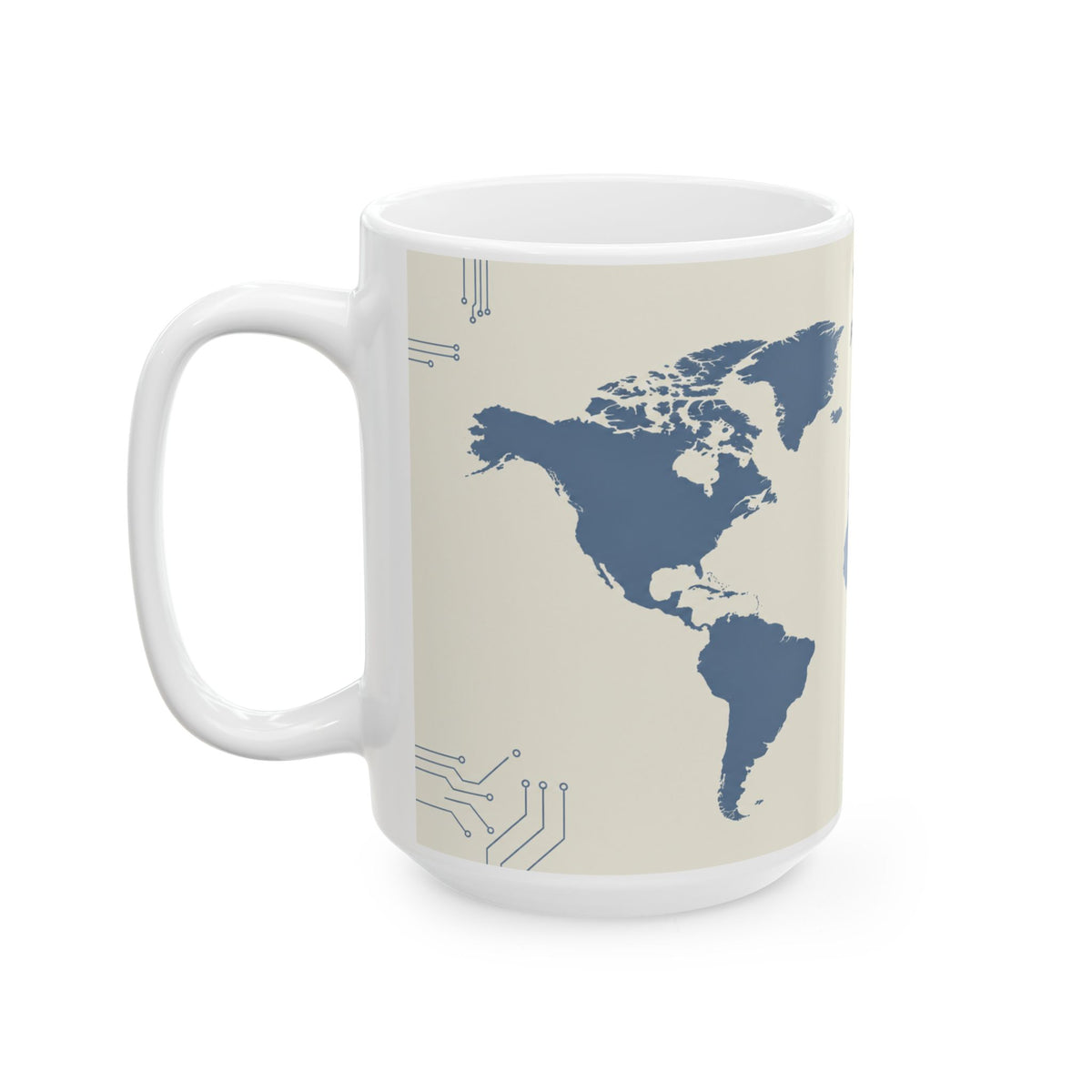 Fatboy Travels — World Map Ceramic Mug