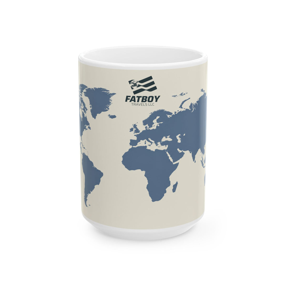 Fatboy Travels — World Map Ceramic Mug