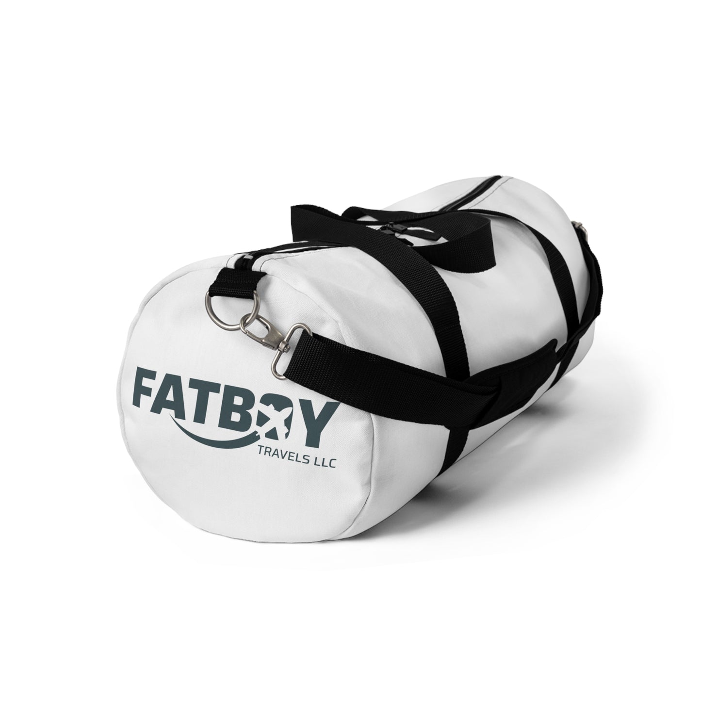 Classic White Duffel Bag – Minimal Travel & Gym Weekender