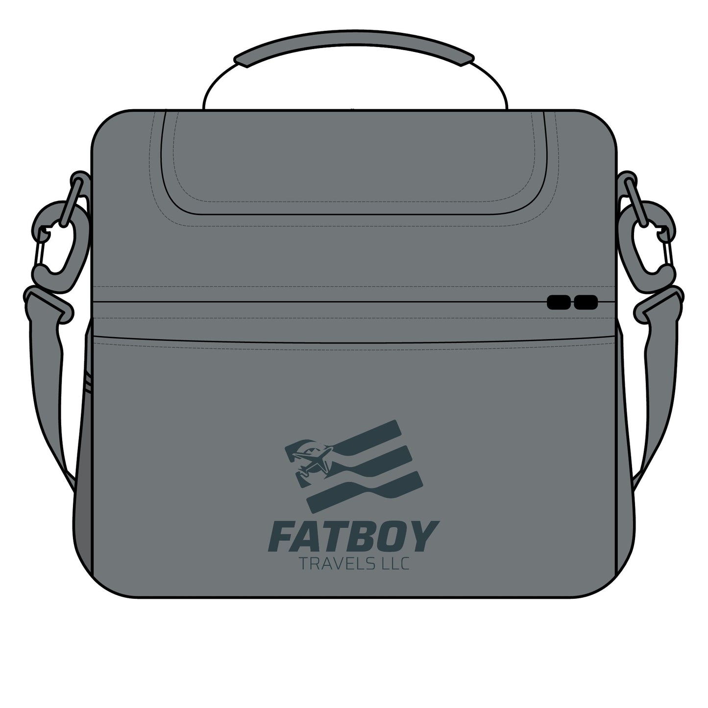 Insulated Cooler Bag – "Fatboy" Travel Lunch Cooler with Shoulder Strap