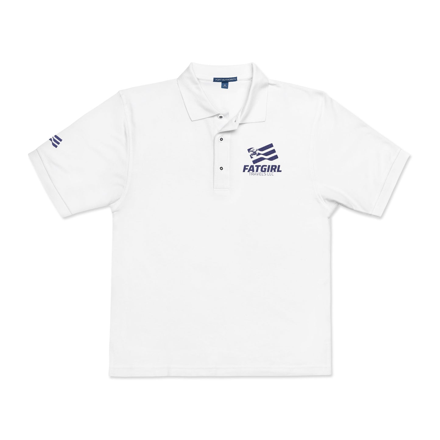 Embroidered 'Fatgirl' Logo Polo Shirt — Casual Branded Work & Team Polo