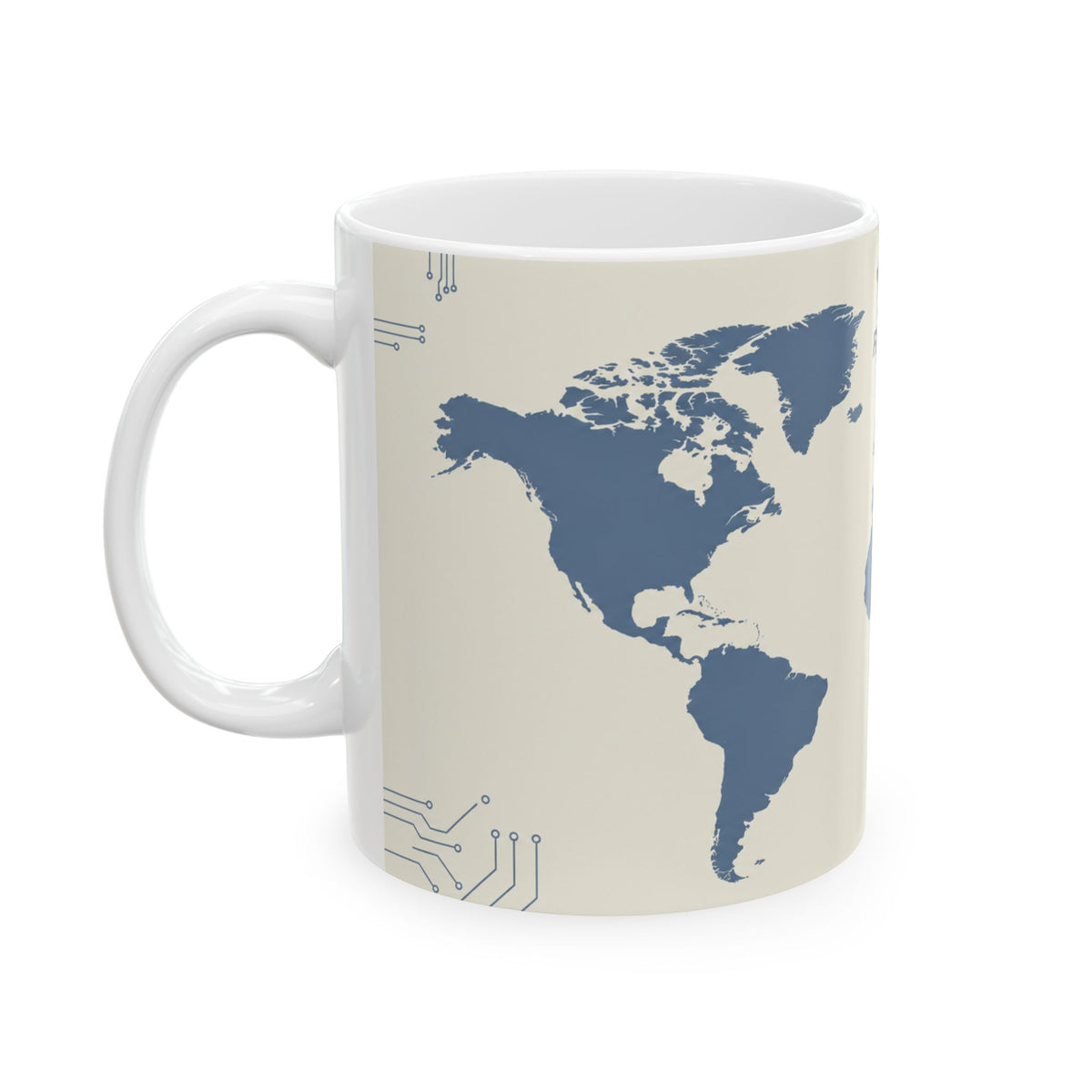 Fatboy Travels — World Map Ceramic Mug