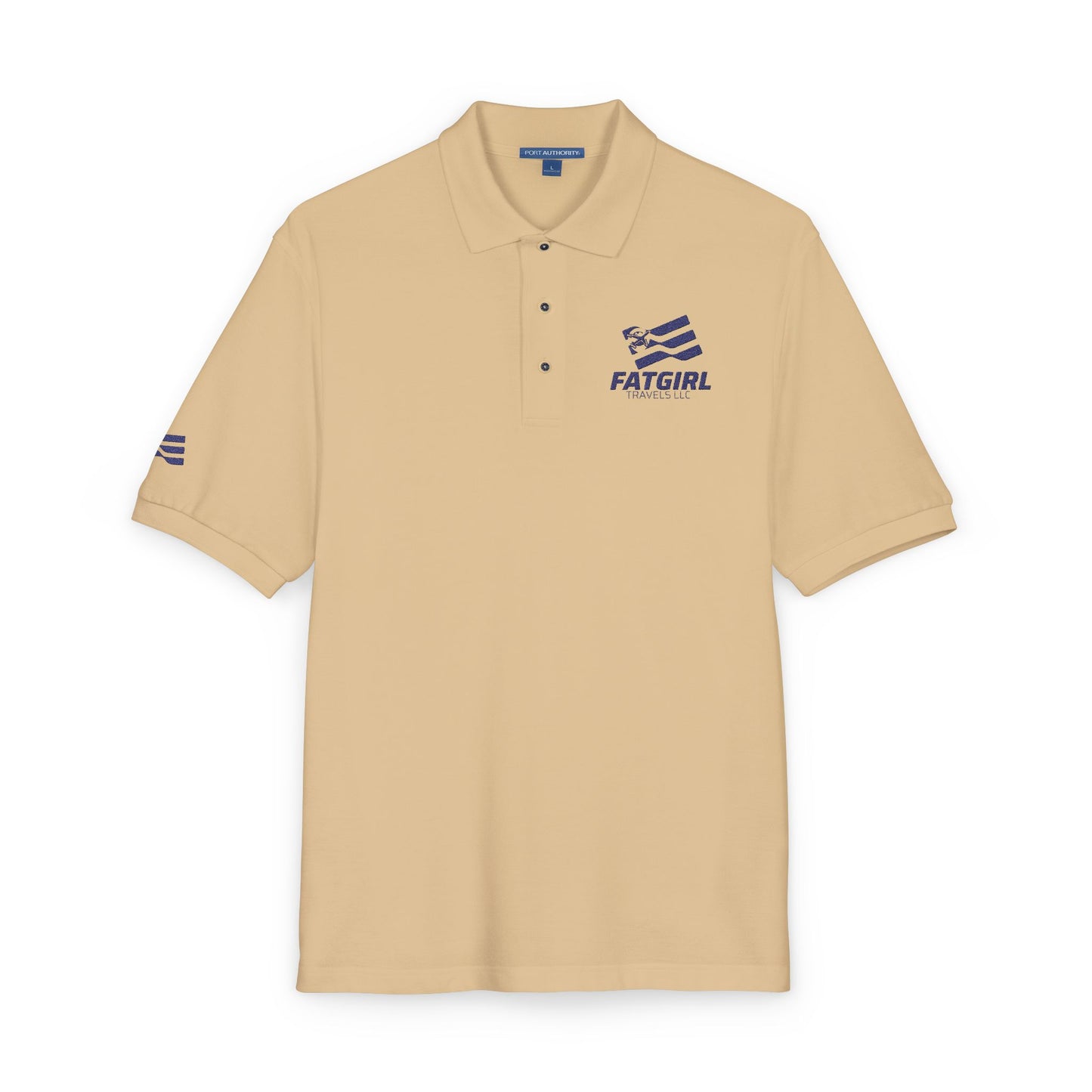 Embroidered 'Fatgirl' Logo Polo Shirt — Casual Branded Work & Team Polo