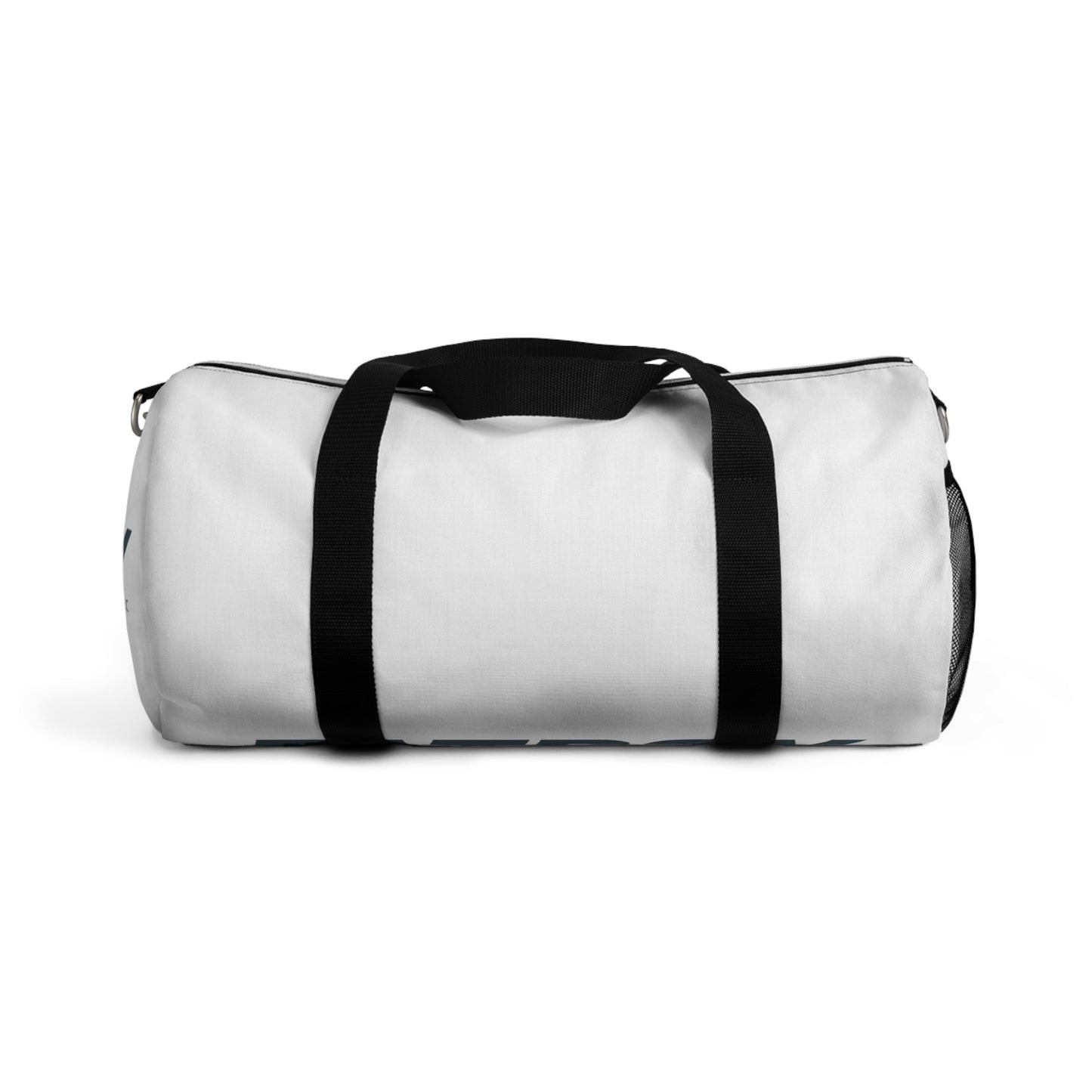 Classic White Duffel Bag – Minimal Travel & Gym Weekender