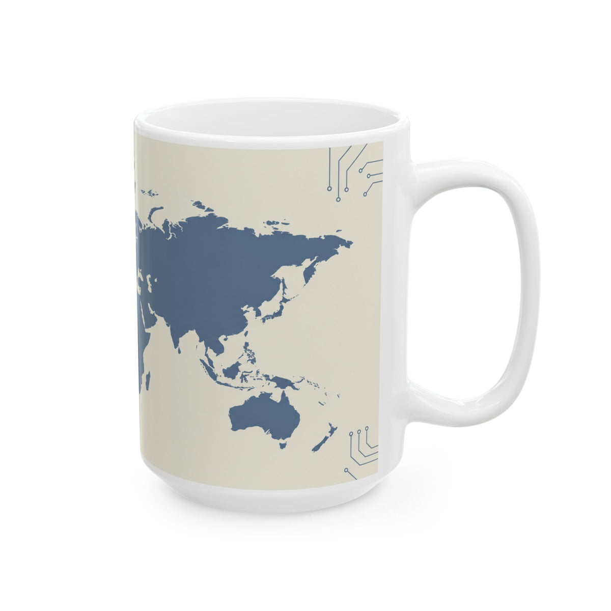 Fatboy Travels — World Map Ceramic Mug