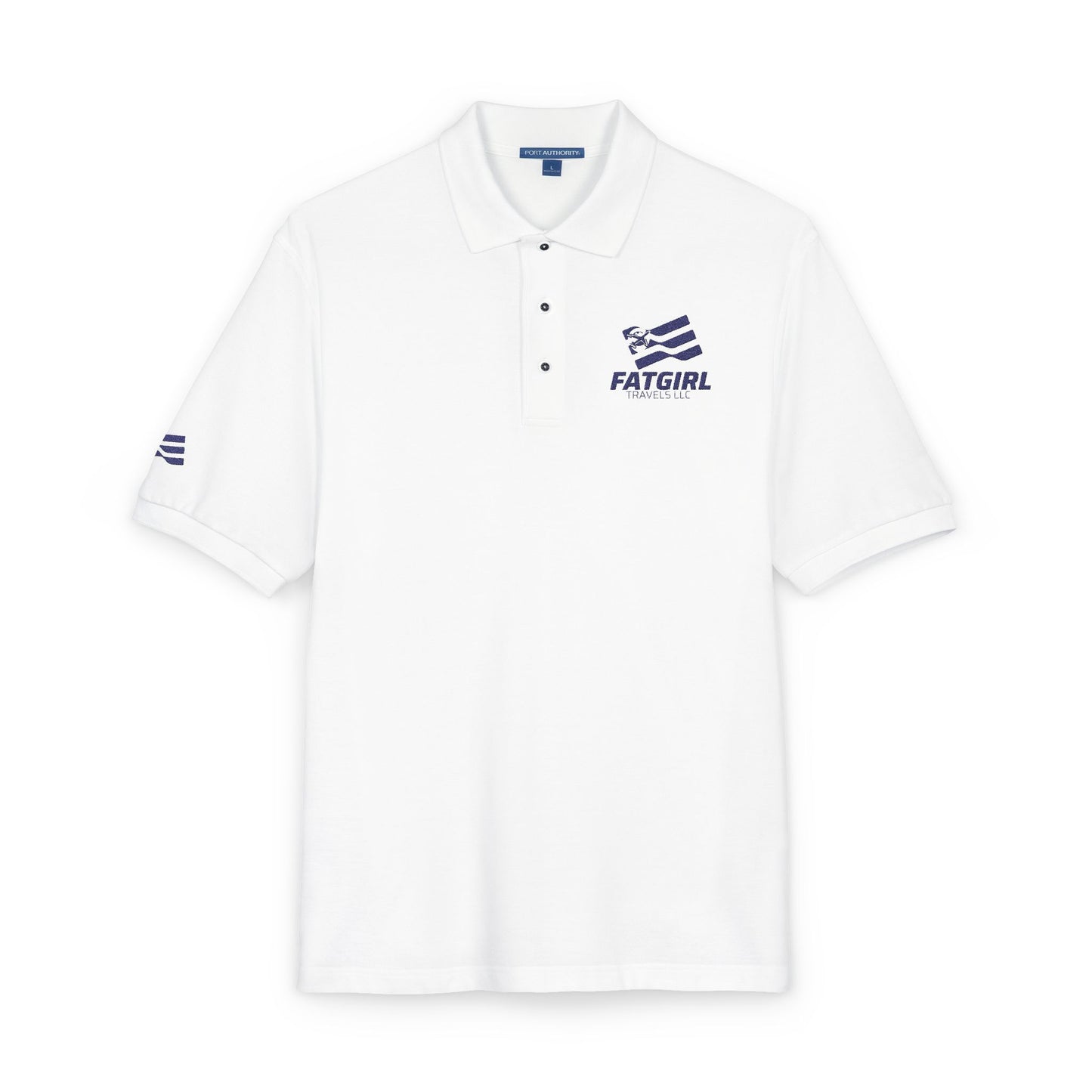 Embroidered 'Fatgirl' Logo Polo Shirt — Casual Branded Work & Team Polo