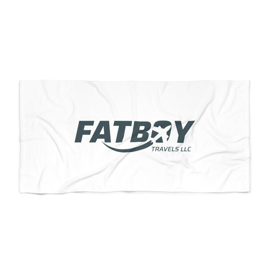 Fatboy Travels Beach Towel — Logo Travel & Vacation Towel