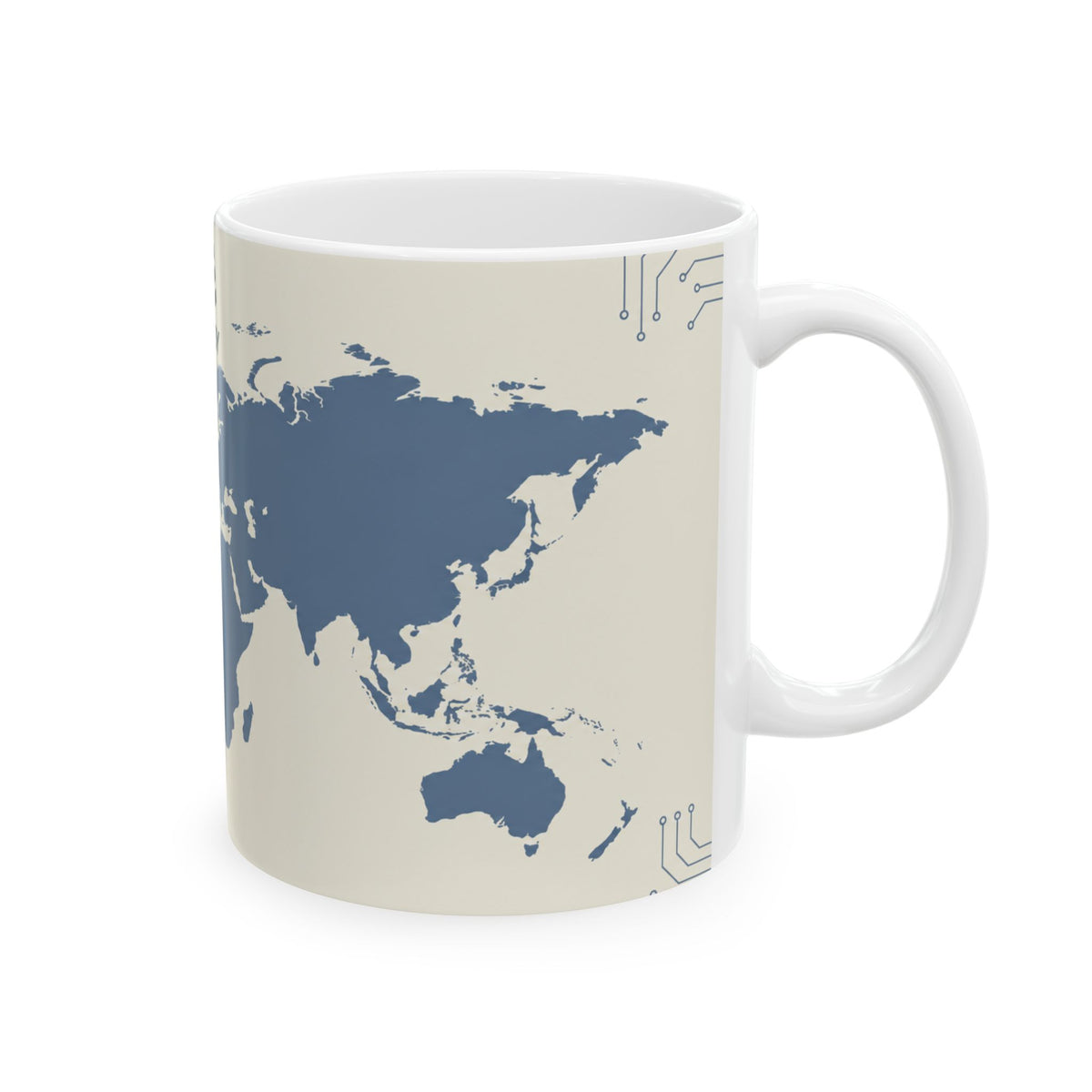 Fatboy Travels — World Map Ceramic Mug