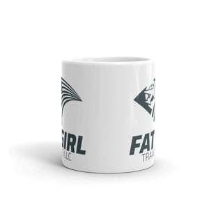 Fat Girl White glossy mug