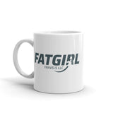 Fat Girl White glossy mug