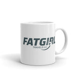 Fat Girl White glossy mug