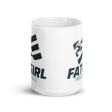 Fat Girl White glossy mug