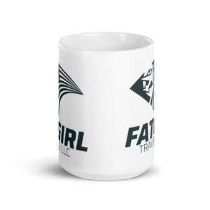 Fat Girl White glossy mug