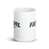 Fat Girl White glossy mug