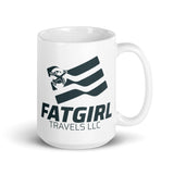 Fat Girl White glossy mug